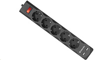 DEFENDER (99755) DFS 755 5 м, 5 розеток Сетевой фильтр