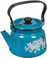 СИБИРСКИЕ ТОВАРЫ С2714.34 эмал 2,3л с рис васильковый Чайник СИБИРСКИЕ ТОВАРЫ С2714.34 эмал 2,3л с рис васильковый