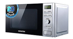 CENTEK CT-1586 silver 20л СВЧ