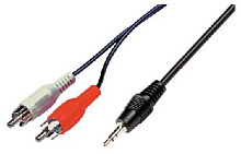 REXANT (17-4202) 3.5мм х 2RCA 1.5м Аудио-видео шнур REXANT (17-4202) 3.5мм х 2RCA 1.5м
