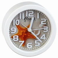 PERFEO (PF_C3145) Quartz часы-будильник "PF-TC-013", круглые диам. 10,5 см, звезда
