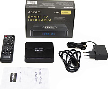 АTOMEVOLUTION АTOMEVOLUTION ATOM-432AM, 4/32Gb Приставка Смарт ТВ ATOM-432AM (Android TV Box), Amlogic S905W2, 4/32Gb, ВТ, дисплей, АTOM