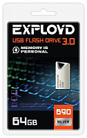 EXPLOYD EX-64GB-690-Silver 3.0 USB-флэш