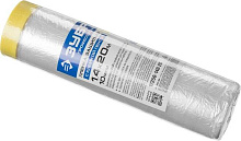 ЗУБР 20 м x 1.4 м, 10 мкм, HDPE, пленка укрывная с клейкой лентой, Профессионал (12250-140-20) Пленка укрывная