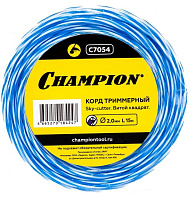 CHAMPION C7054 Корд трим. SKY-CUTTER 2.0мм* 15м (витой квадрат) Леска для триммера