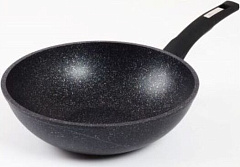 МЕЧТА 078803 Гранит star WOK 28 см съемная ручка Сковорода