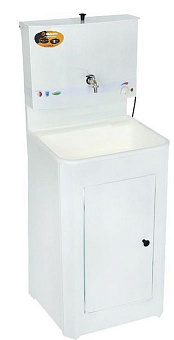 ВИХРЬ 74/4/4 Умывальник дачный ЛЮКС, с подогревом, пластиковая мойка, цвет белый Умывальник
