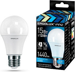 ERGOLUX (14763) LED-A60P-15W-E27-4K PRO Лампа светодиодная