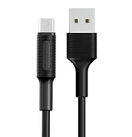 BOROFONE (6957531081654) BX1 USB (m)-microUSB (m) 1м черный Кабель microUSB