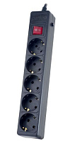 PERFEO (PF-A4660) "POWER+" - 5 роз - 3м - черный Сетевой фильтр