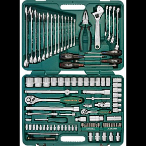 JONNESWAY S04H624101SA (S04H624101SA18) универсальный 1/4", 1/2"DR, 101 предмет Набор инструмента