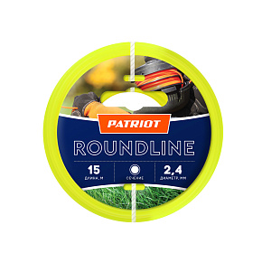 PATRIOT 805201017 D 2,4 мм L 15 м (круглая, желтая) Леска Standart для триммеров Леска