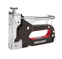 REXANT (12-5403) СТЕПЛЕР МЕБЕЛЬНЫЙ МЕТАЛЛИЧЕСКИЙ СО ВСТАВКАМИ 3 В 1 Дыроколы степлеры и скобы