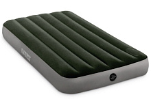 INTEX Матрас надувной 99 cm x 1.91 m x 25 cm в комплекте со встроенным ножным насосом ( Арт. 64761) Матрас надувной