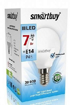 SMARTBUY (SBL-P45-07-40K-E14) 7W/4000/E14 Лампа светодиодная