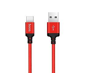 HOCO (6957531062936) X14 USB (m)-Type-C (m) 2м красный/черный Кабель Type-C