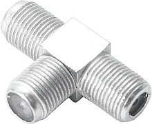 СИГНАЛ (24726) Переходник F гн. - F гн. метал. Тройник Переходник СИГНАЛ (24726) Переходник F гн. - F гн. метал. Тройник