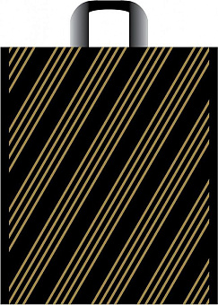 АРТПЛАСТ (ПТЛ06202) петлевая ручка 38х45+3 - Золотая полоса пакет