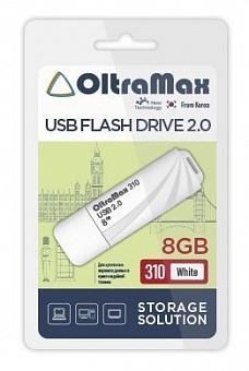 OLTRAMAX OM-8GB-310-White USB флэш-накопитель