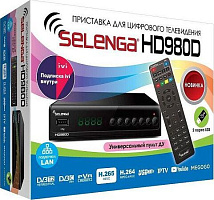 SELENGA HD980D эфирный DVB-T2/C тв ресивер, тюнер бесплатного IPTV, медиаплеер ВВ4073 ПРИСТАВКИ DVB-T/DVB-T2