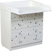 ФЕЯ Комод Фея 1580 Звездное сияние, белый (1 кор) Комод