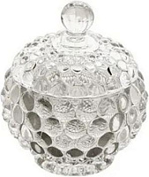 MALLONY Сахарница стеклянная, 150 мл, DOLCE, с рельефным корпусом (107619)