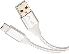 ELTRONIC USB кабель для USB Type-C 2.0м ( 1-43) 3A/60W TPE оплетка (белый) в пакете