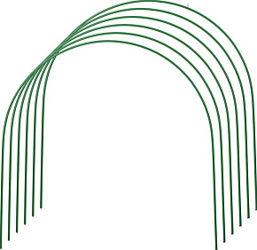 GRINDA 422309-100-070 Дуги для парника покрытие ПВХ, 2,0м, 6шт Дуги