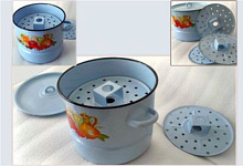 ЛЫСЬВА 2220/4 две сетки эм. 7,0л с рис. Мантоварка ЛЫСЬВА 2220/4 две сетки Мантоварка эм. 7,0л с рис.