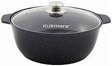 KUKMARA жмт528а а/пр литая 5,0л стекл/кр Тёмный мрамор Жаровня