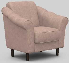 ЭЛЕГИЯ Ника Кресло отдыха Новое PLUSH ROSE WOOD Венге (Лак) Категория 4 (1 кор.) Мягкая мебель