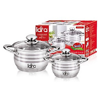 LARA LR02-101 Sonata (2,9л.; 4,9л.) Набор кастрюль LARA LR02-101 Sonata 4пр.
