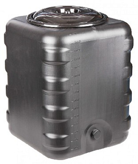 АЛЬТЕРНАТИВА М6463 для душа 150л квадратный (черный) Бак