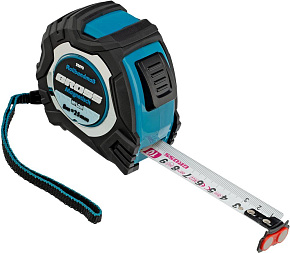 GROSS Рулетка Magnetisch 8 м х 25 мм,обрезиненный корпус,автоматическая фиксация,Нейлоновое покрытиеытие,зацеп с магнитом 32573 Рулетка