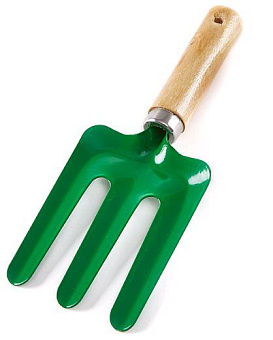 DELTA ИР-4002 Вилка садовая "Зеленый луг" (сталь+дерево) Вилка садовая