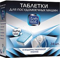 TOP HOUSE Таблетки "6 в 1" для посудомоечных машин, 24 шт.*18 г (393439) TOP HOUSE Таблетки "6 в 1" для посудомоечных машин, 24 шт.*18 г (393439)