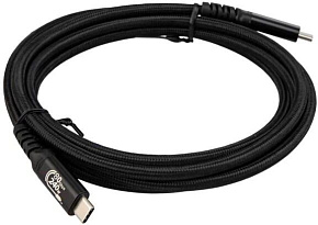 ELTRONIC Кабель Type-C to Type-C 2.0м ( 1-60) 240W нейлоновая оплетка (черный) в пакете