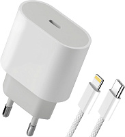 DEFENDER (83223) UPA-121 20W, USB C, Lightning, белый СЗУ