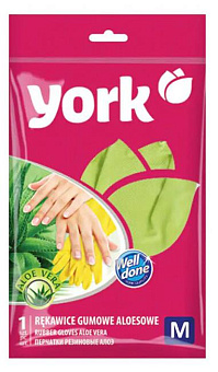YORK резиновые с экстрактом Алоэ (M) 092150 Перчатки