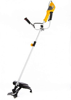 DENZEL Триммер электрический TE-1400, 1400 Вт, 420 мм, катушка, диск, разборная штанга 96612 (1 коробка) Триммеры