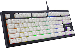 DEFENDER (45401) Harpie GK-401 RU,чер/бел,87кн+FN,радуж,1.5м Клавиатура