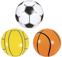 SUNCLUB 66018 (107398) Мяч надувной пляжный "Спорт" 66018 40 см Sunclub