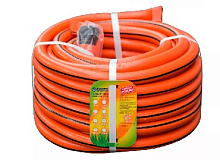 ГИДРОАГРЕГАТ Шланг поливочный Д=3/4" (25м) арм., 3-х слойный оранжевый с полосой Шланг