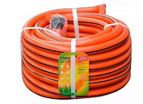 ГИДРОАГРЕГАТ Шланг поливочный Д=3/4" (25м) арм., 3-х слойный оранжевый с полосой Шланг
