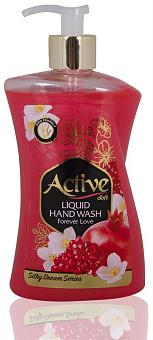 ACTIVE Жидкое мыло жемчужное 450 мл. С дозатором. Гранат и цветок (511801637) Жидкое мыло ACTIVE Жидкое мыло жемчужное 450 мл. С дозатором. Гранат и ц