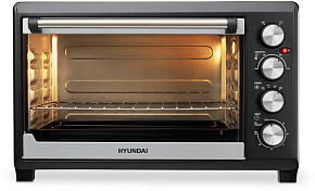 HYUNDAI MIO-HY075 серебристый/черный Мини-печь
