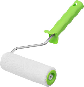 СИБРТЕХ Валик "Велюр" с ручкой, 150 мм, ворс 5 мм, D 36 мм, D ручки 6 мм 80133