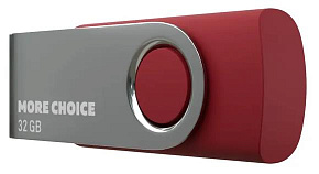 MORE CHOICE (4610196407581) MF32-4 USB 32GB 2.0 Red Флэш-накопитель
