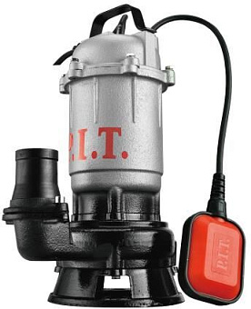 P.I.T. Насос фекальный электрич. PSW750-W (750Вт, напор 16м, 166л/мин, чугун, поплавковый выключ.)