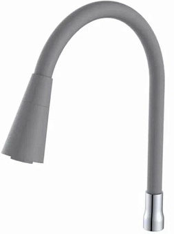 GOTA ROCIO 573 Излив д/кухни cиликоновый серый 2 реж. 52см европодвес 1/20